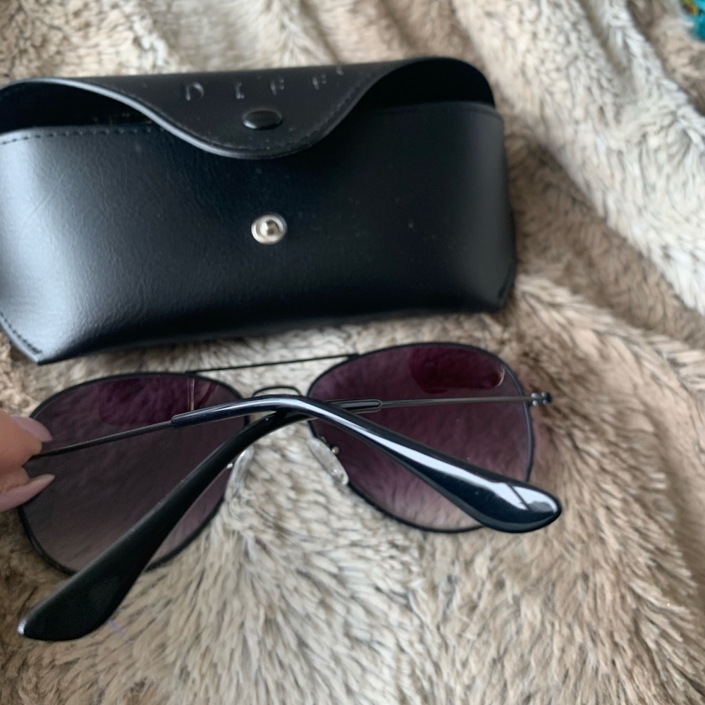 Diff Eyewear Black Aviators New - image 2